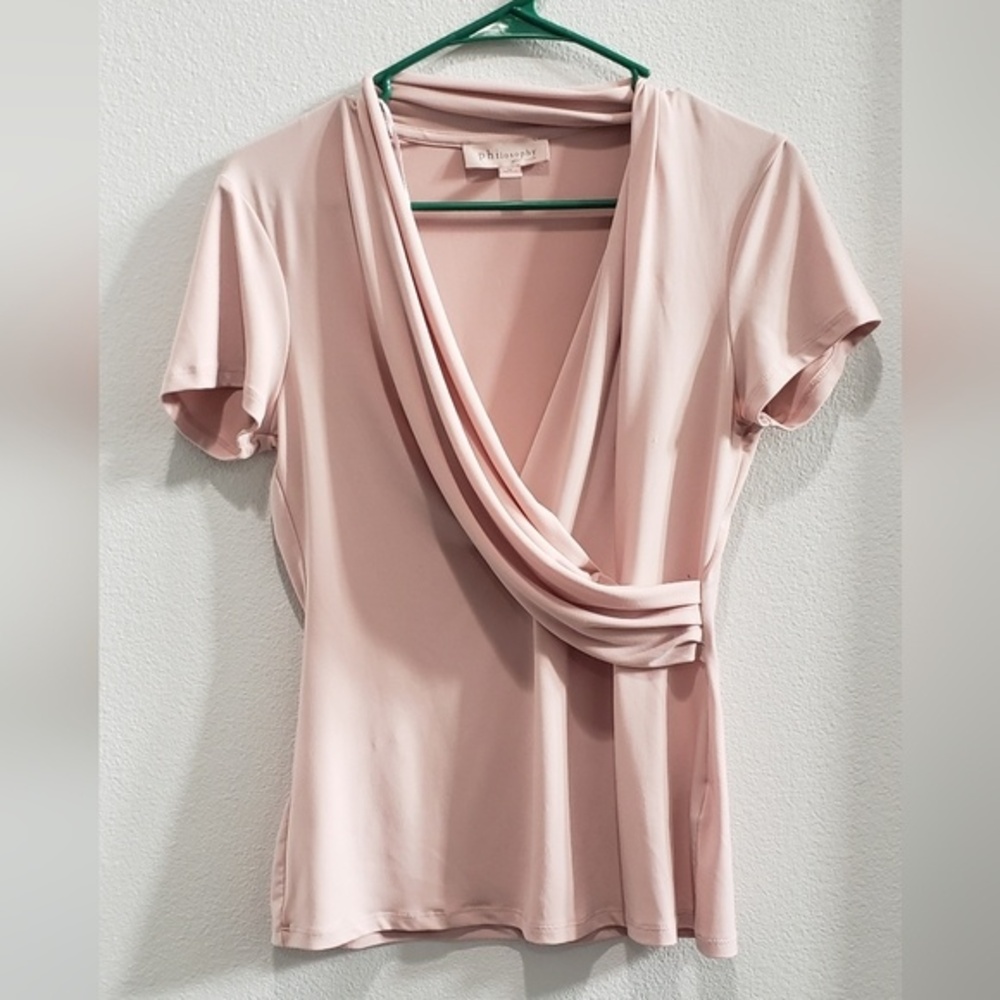 Philosophy light dusty pink  blouse size medium